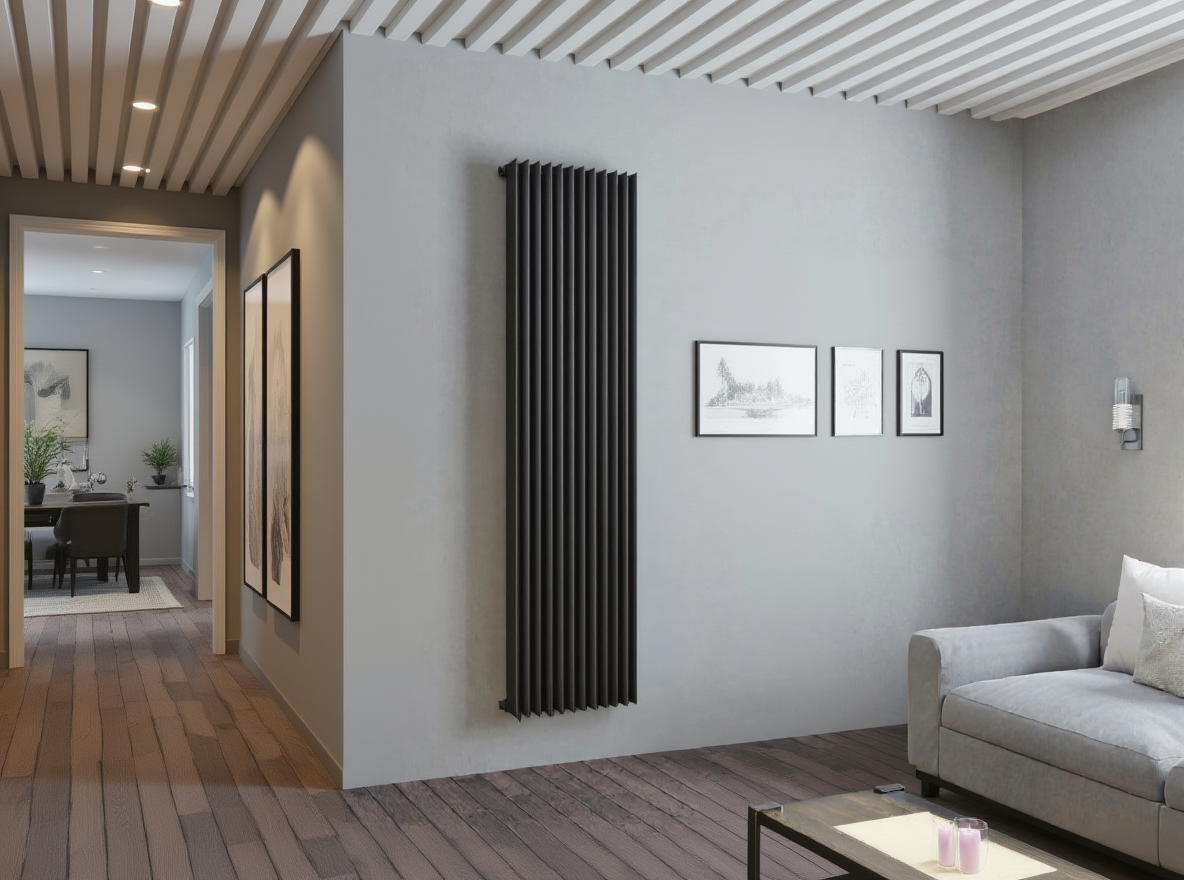 Eucotherm Atlas Single Vertical Designer Radiator | 2 colours, 4 sizes