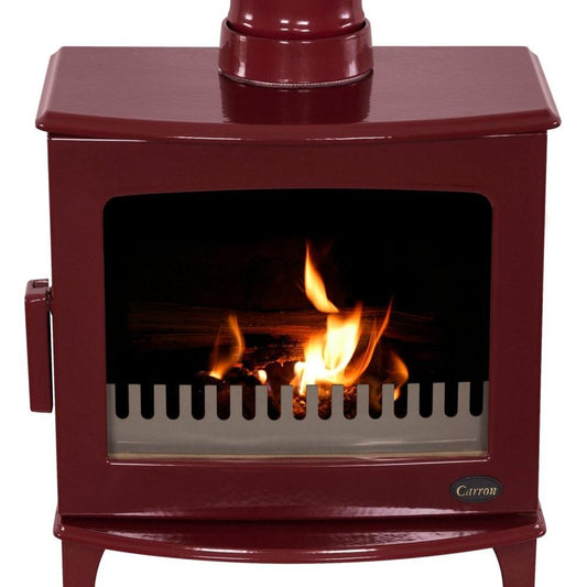 Carron ECO Wood Burning Stove 5kW - Stove - Ice Cold Spice | Red Enamel