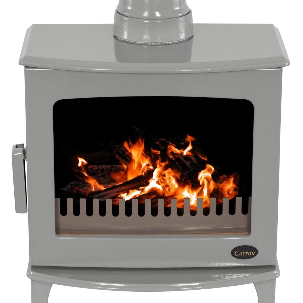 Carron ECO Wood Burning Stove 5kW - Stove - Ice Cold Spice | Ash Grey Enamel