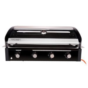 Halmo 4 Burner Premium Built In Gas Barbecue - Ice Cold Spice | Black