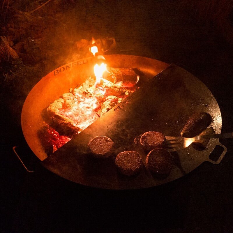 BonFeu BonBowl Corten Steel Fire Bowl Plus - Patio Heater - Ice Cold Spice | Ø60 Rusty Brown
