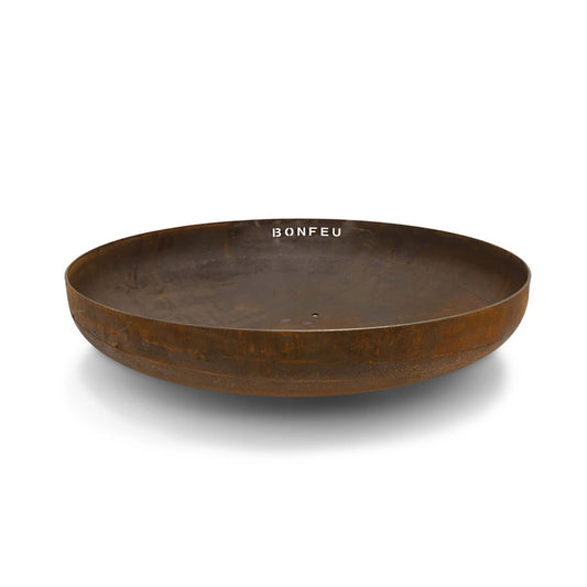 BonFeu BonBowl Corten Steel Fire Bowl - Patio Heater - Ice Cold Spice | Ø60 Rusty Brown