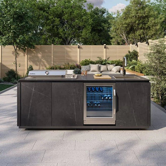 Buschbeck Derby Outdoor Kitchen Island - Outdoor Kitchens - Ice Cold Spice | Grey