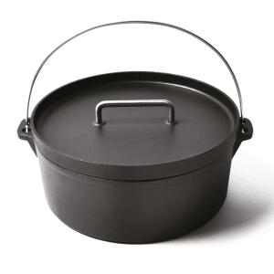 Halmo Platform System Cast Iron Casserole Pot - Ice Cold Spice | Black
