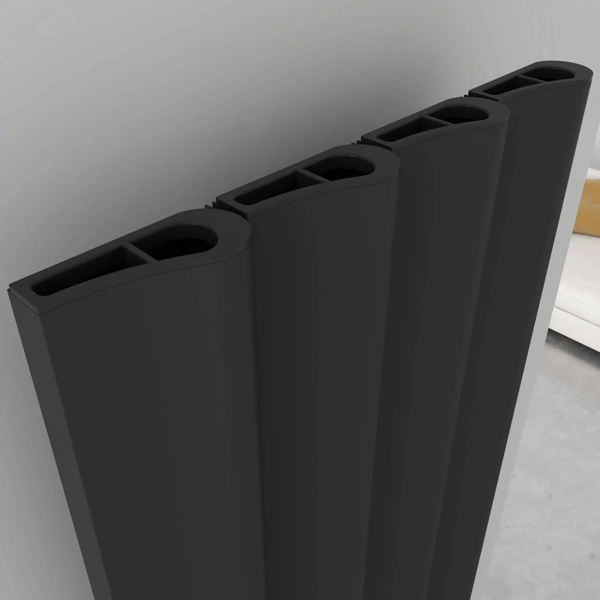 Carisa Boreas S Electric Aluminium Radiator - radiator - Ice Cold Spice | 1800H x 276W Textured White