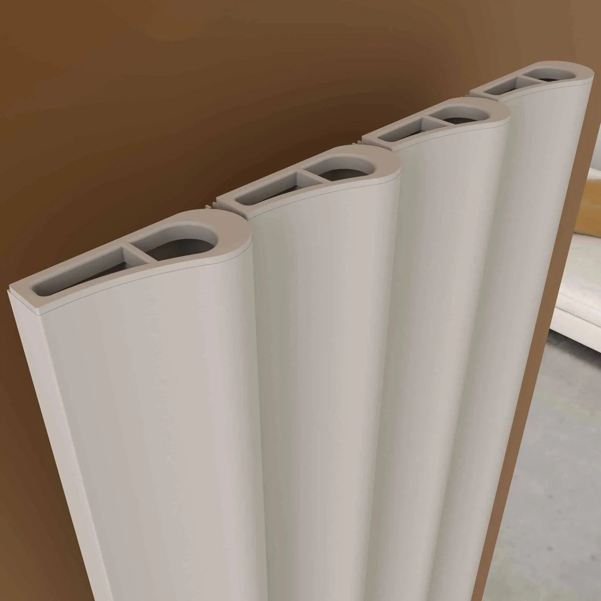 Carisa Boreas S Electric Aluminium Radiator - radiator - Ice Cold Spice | 1800H x 276W Textured White