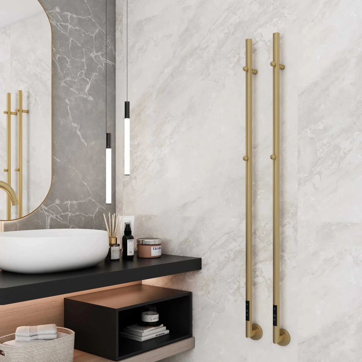 Dante Radiator Carisa Dante Stainless Steel Dry Electric Towel Radiator | Radiators ...
