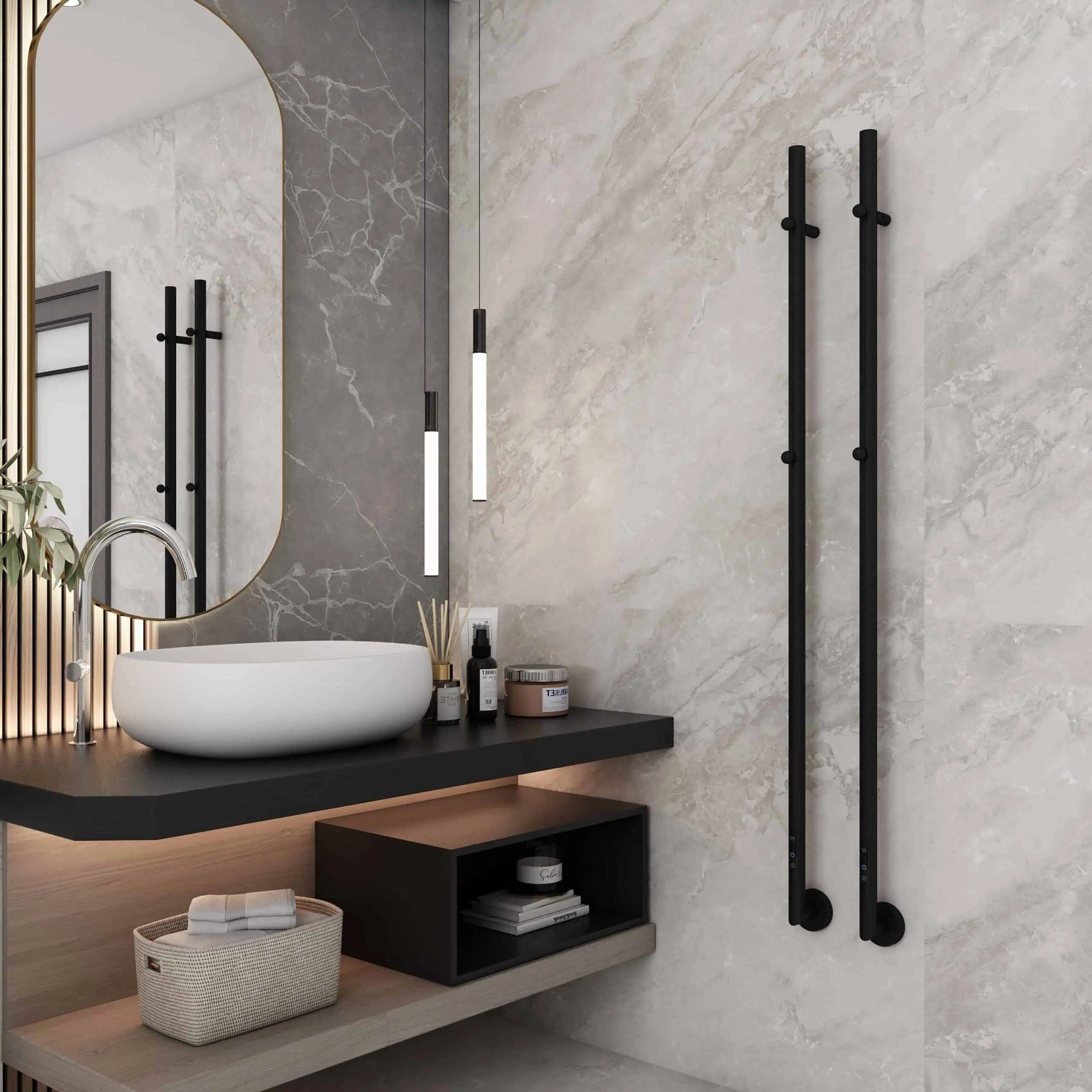 Carisa Dante Stainless Steel Dry Electric Towel Radiator