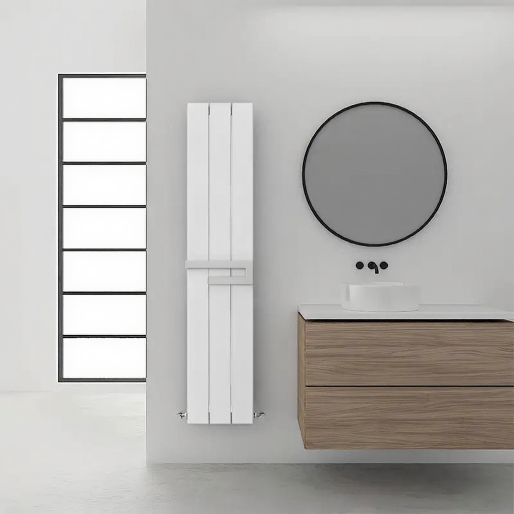 Carisa Elvino Designer Bathroom Radiator | 2 colours, 1 size