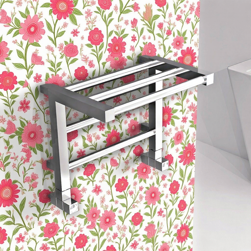 Carisa Etage Heated Designer Bathroom Towel Shelf in Steel 350H x 500W | 1 colour, 1 size