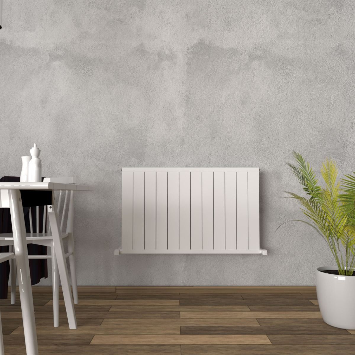 Carisa Mack Modest Horizontal Aluminium Designer Radiator | 2 colours, 3 sizes