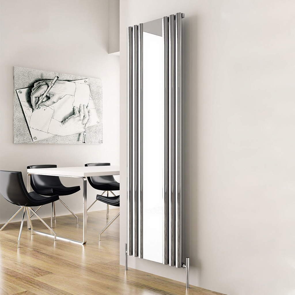 Carisa Tallis Mirror Designer Aluminium Radiator 1800H x 550W | 3 colours, 1 size
