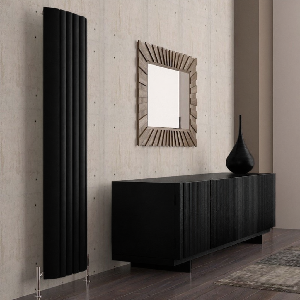 Carisa Gaia Vertical Minimalist Modern Aluminium Radiator | 2 colours, 3 sizes