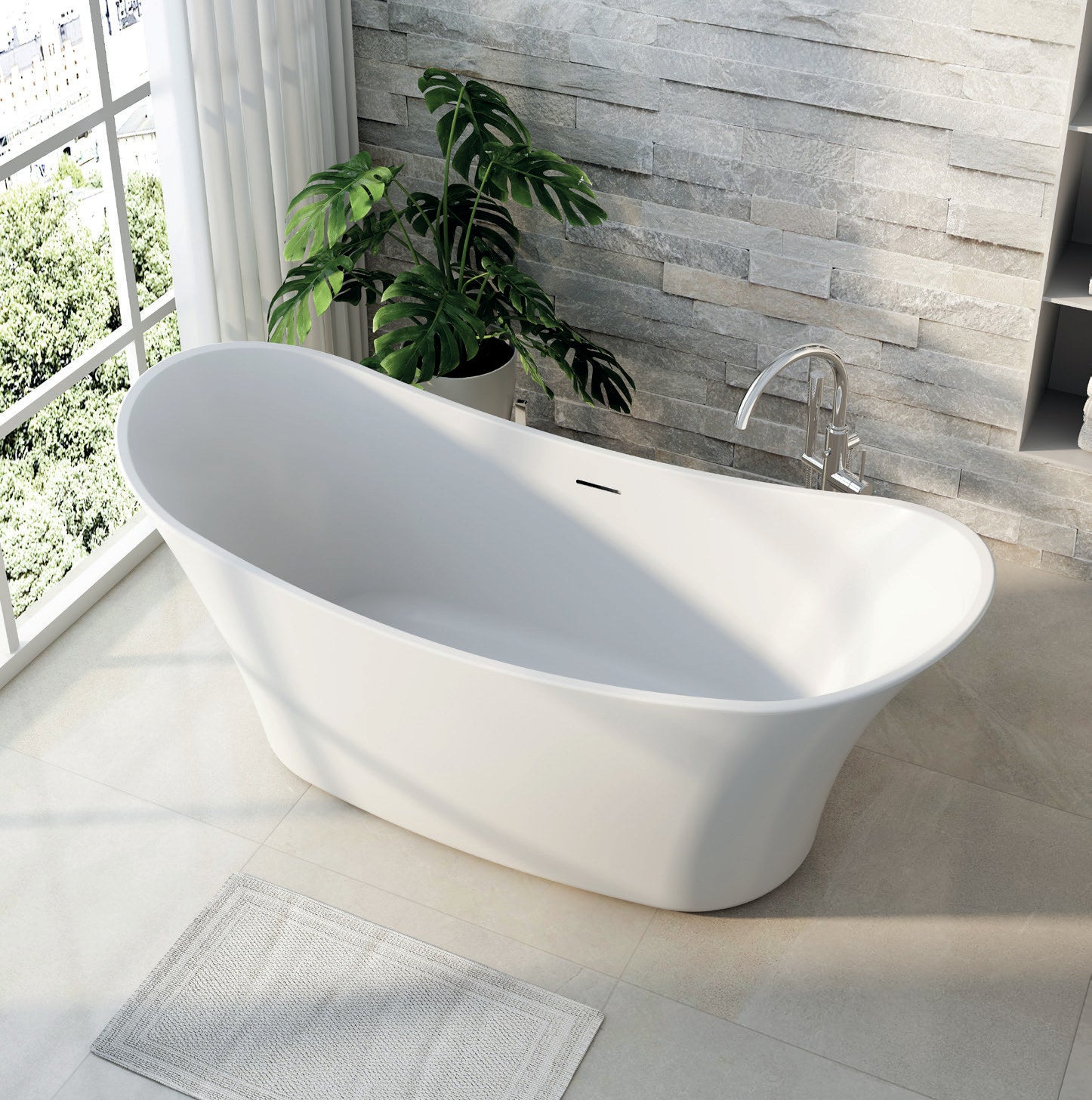 Vincent Alexander Carisbrooke Oval Freestanding Bathtub