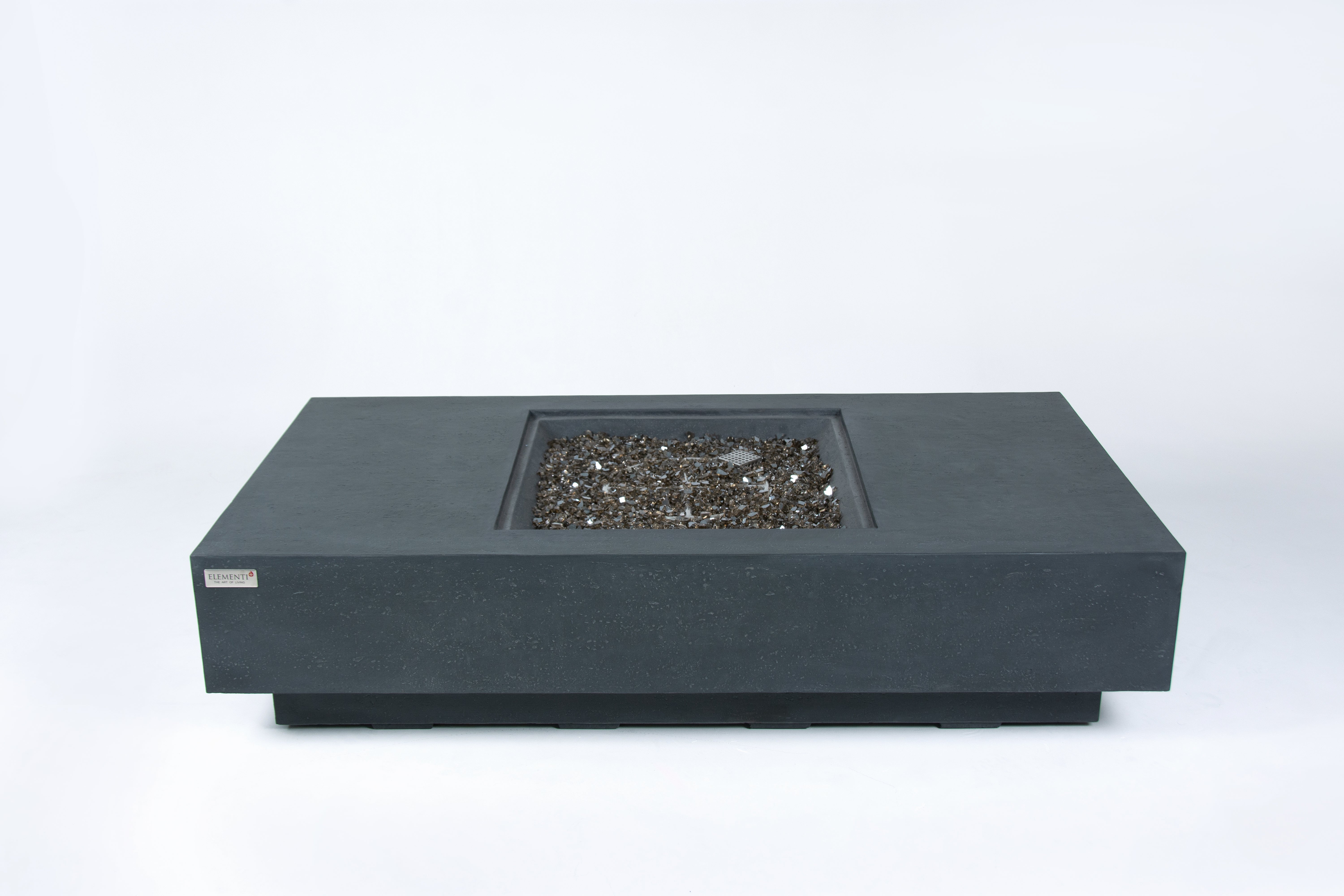 Elementi Cannes Charcoal Concrete Outdoor Fire Table