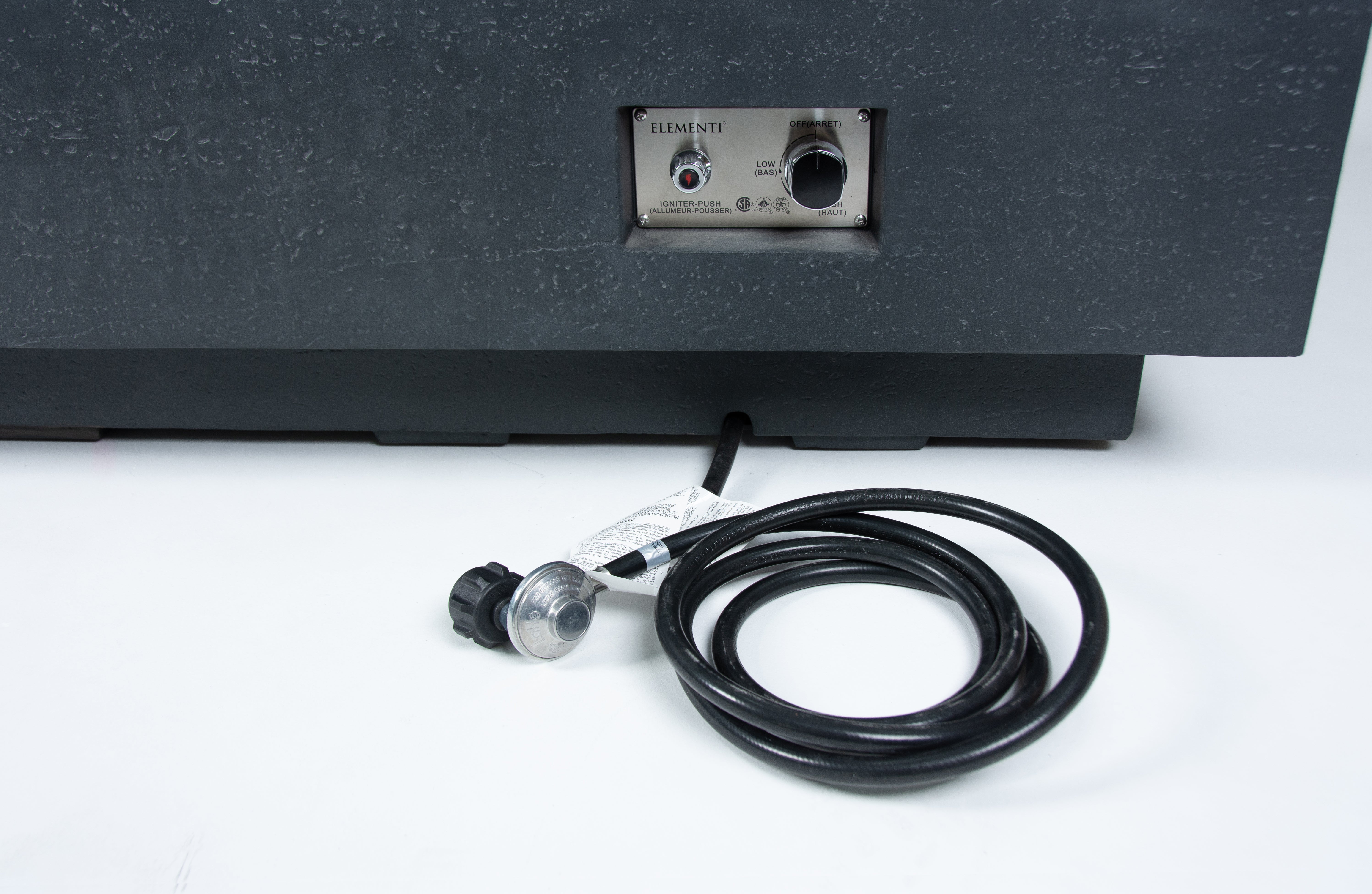 Elementi Cannes Charcoal Concrete Outdoor Fire Table