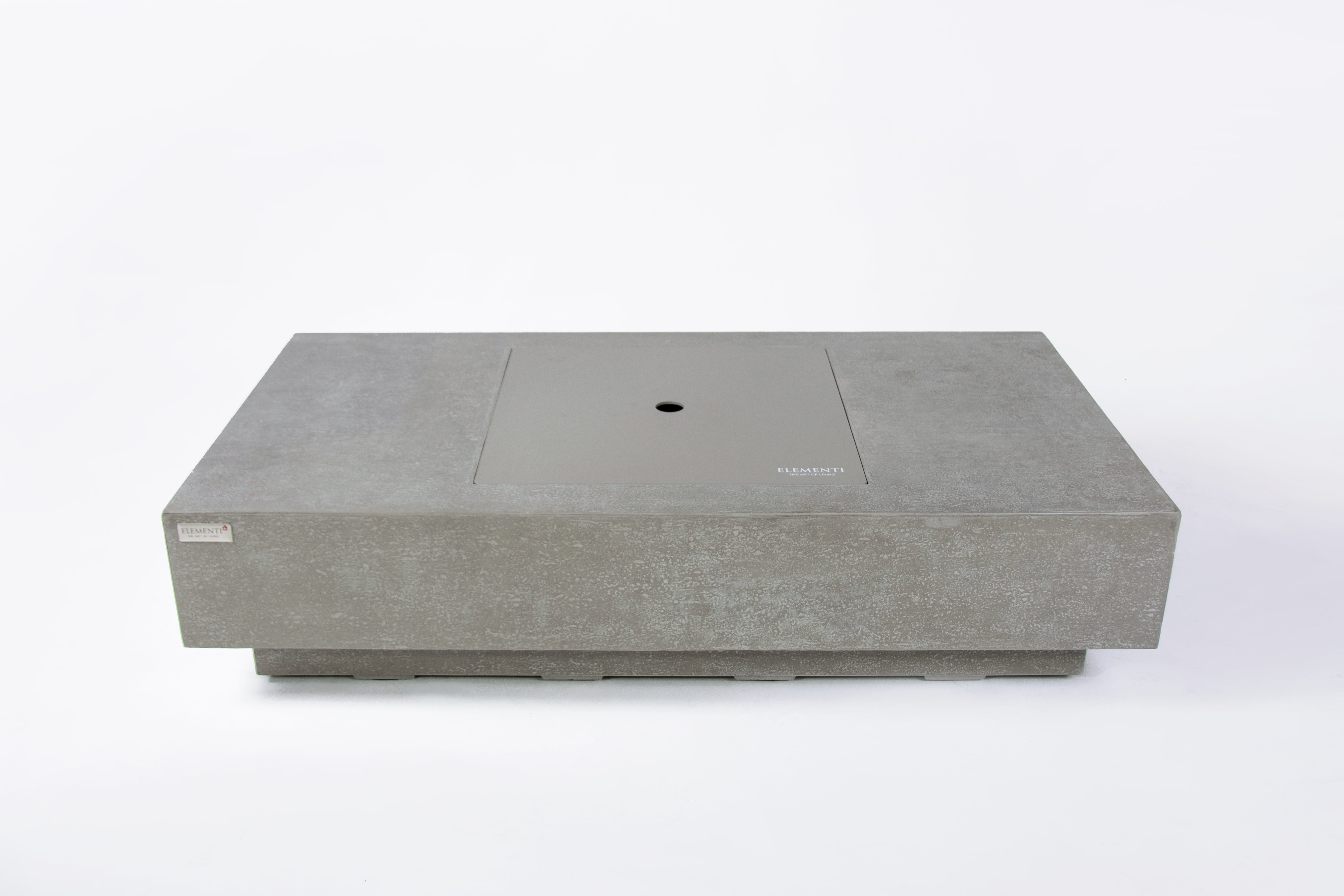 Elementi Monte Carlo Light Grey Concrete Outdoor Fire Table