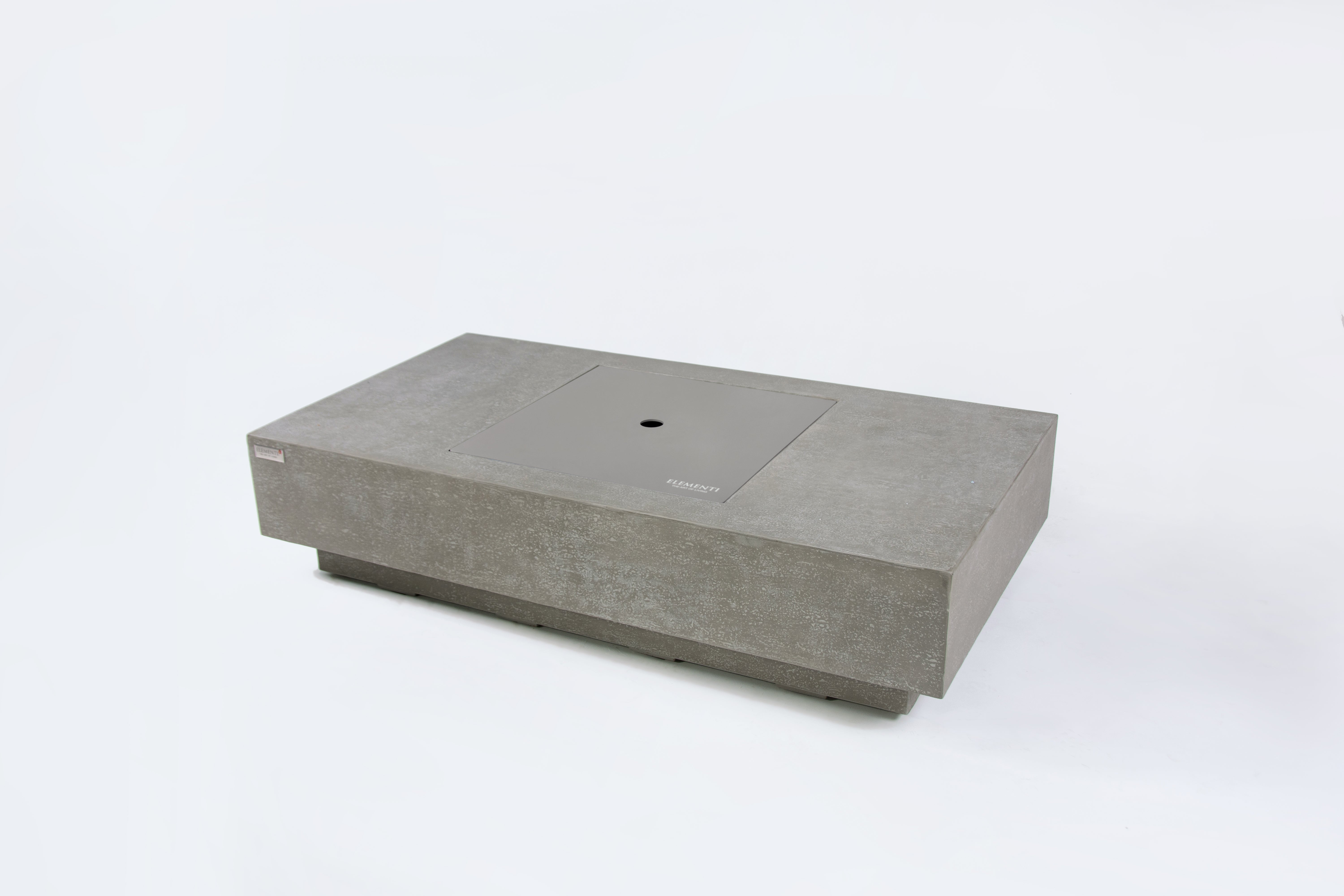 Elementi Monte Carlo Light Grey Concrete Outdoor Fire Table