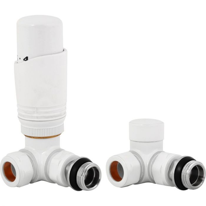 Eucotherm Deluxe TRV Valves Corner White