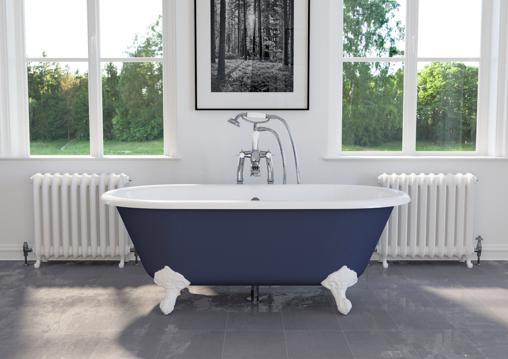 Hurlingham Dryden Small Cast Iron Bath