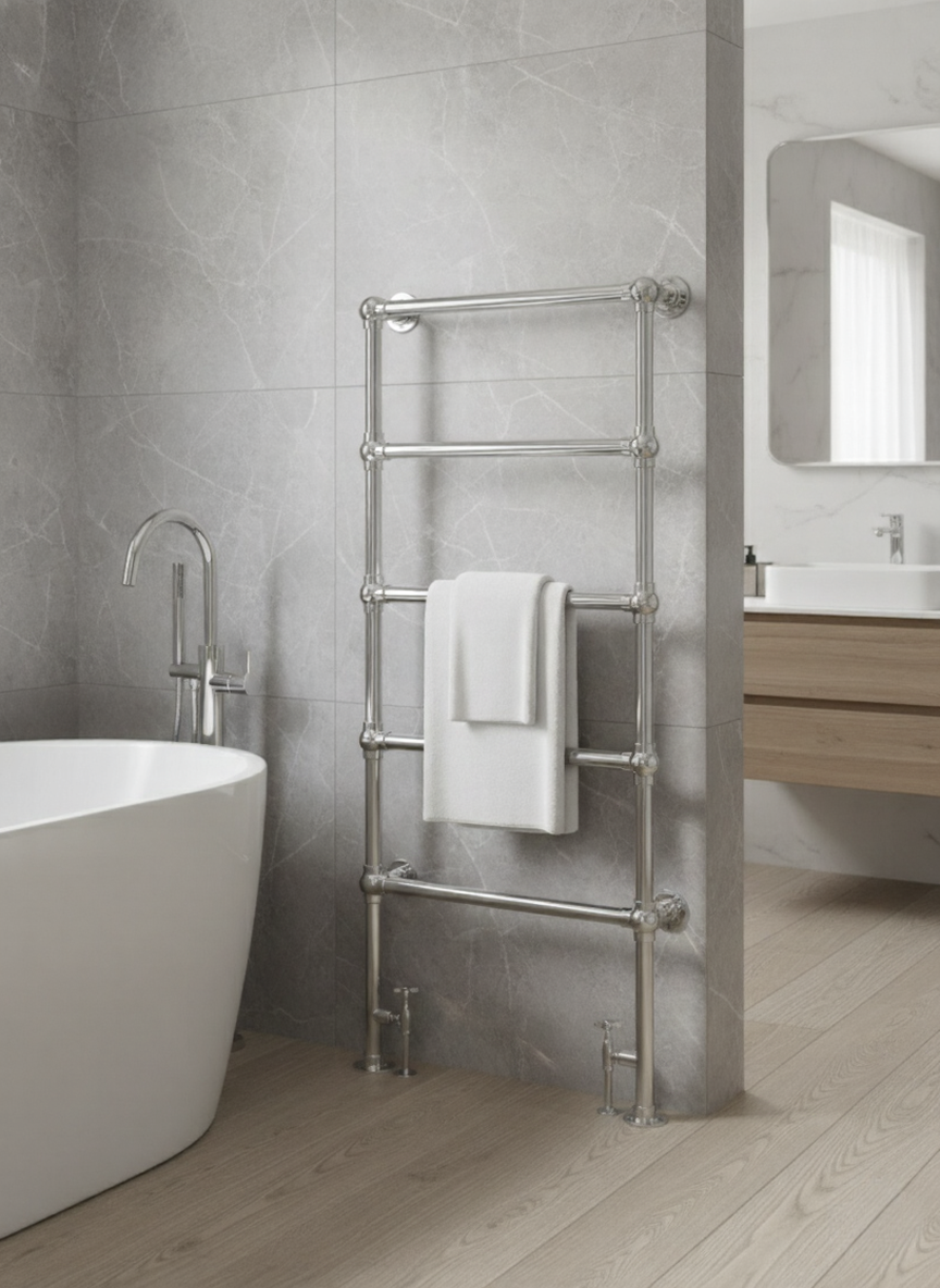 DQ Elveden Wall Mounted Steel Traditional Towel Rail