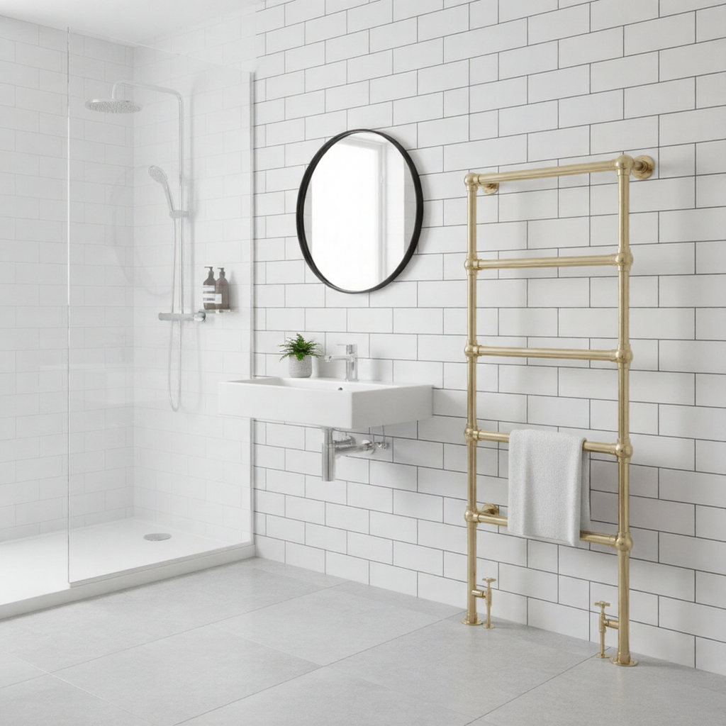 DQ Elveden Wall Mounted Steel Traditional Towel Rail