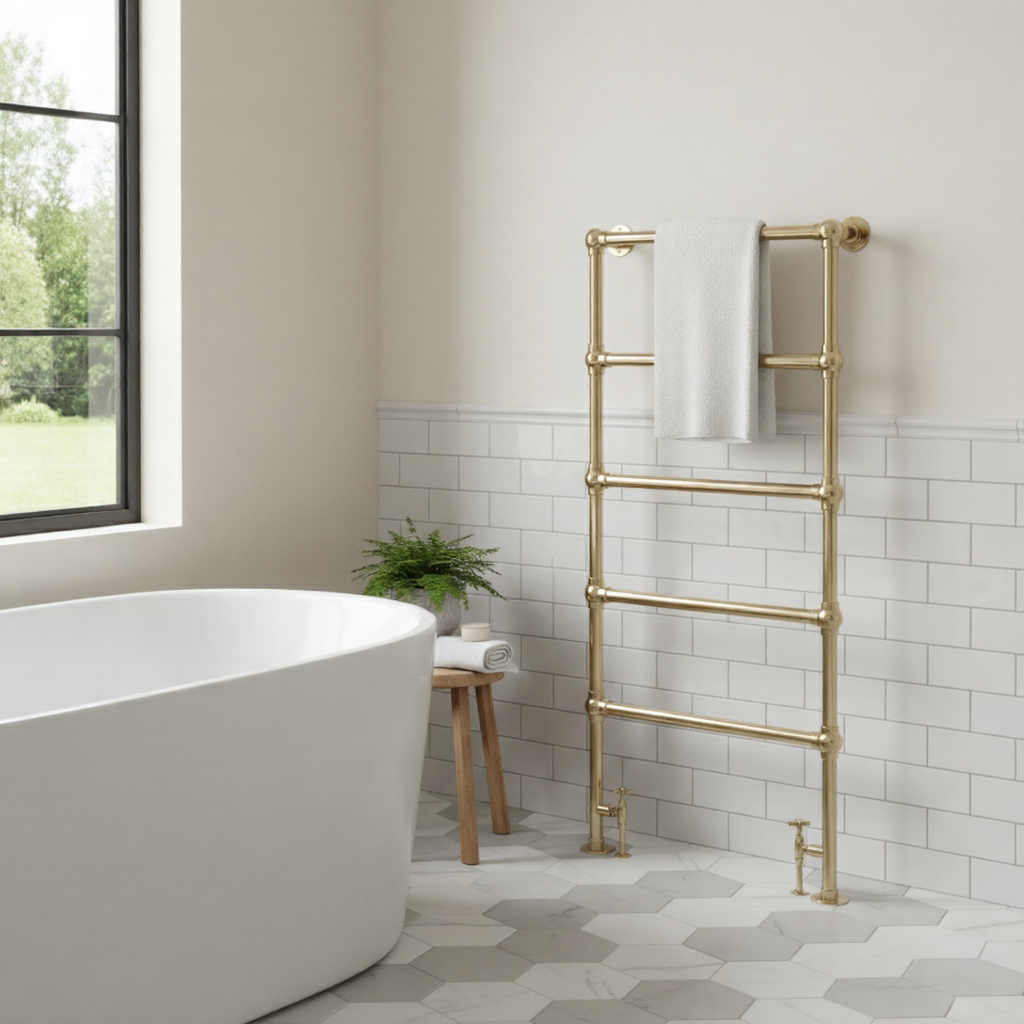 DQ Elveden Wall Mounted Steel Traditional Towel Rail