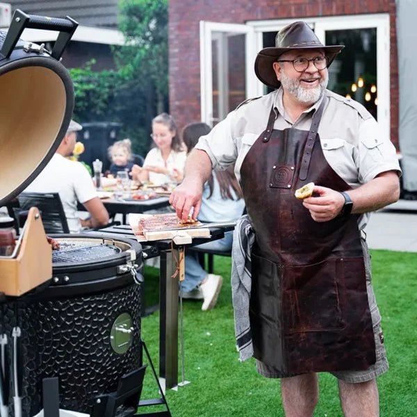 GRLLR Ember PRO 23" Pro Kamado Grill with Trolley - outdoor grill - Ice Cold Spice | Matt Black