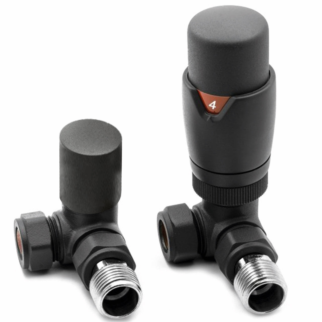 DQ Essential TRV Corner Radiator Valves | 7 colours