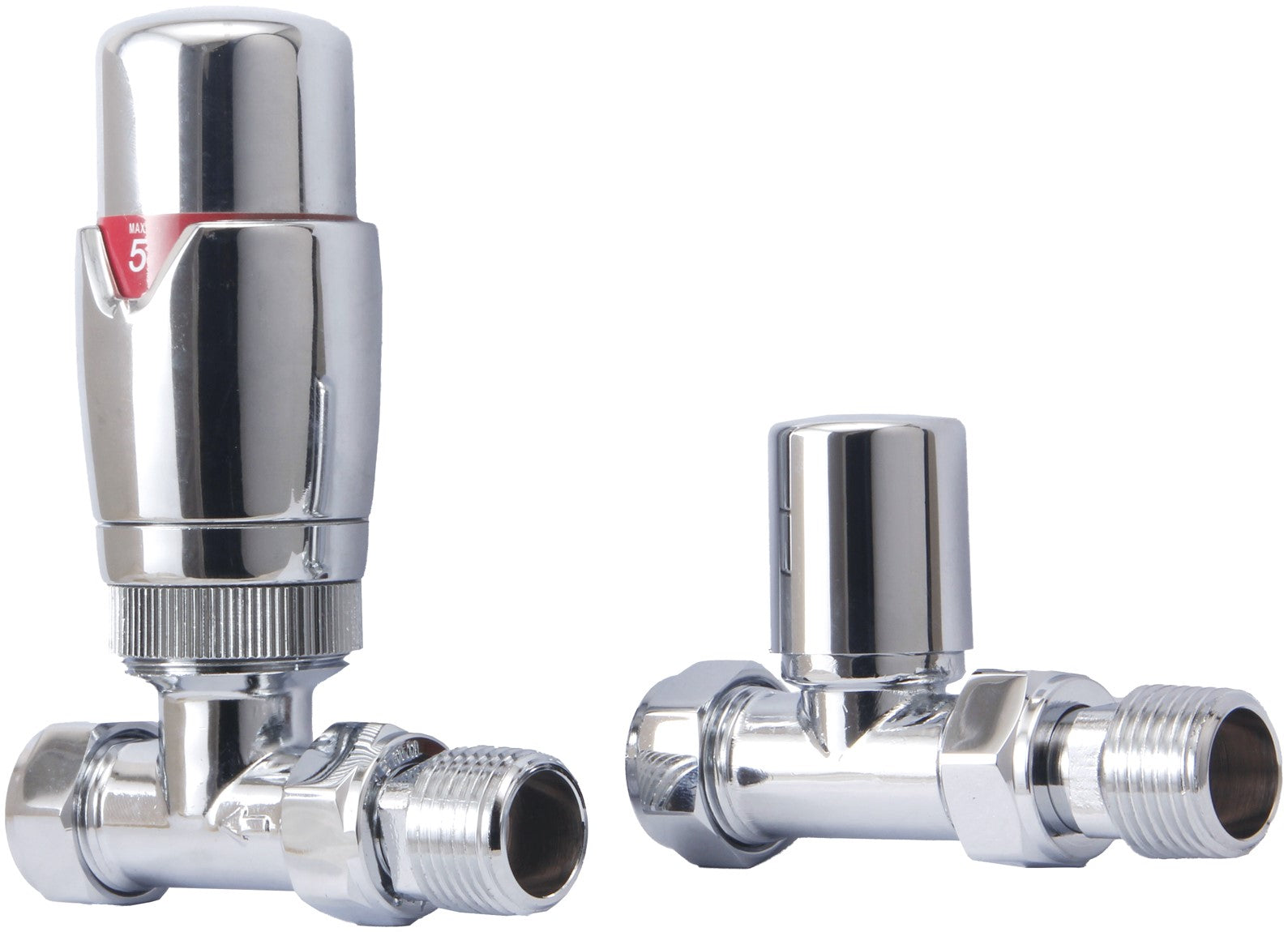 DQ Essential TRV Straight Radiator Valves | 7 colours