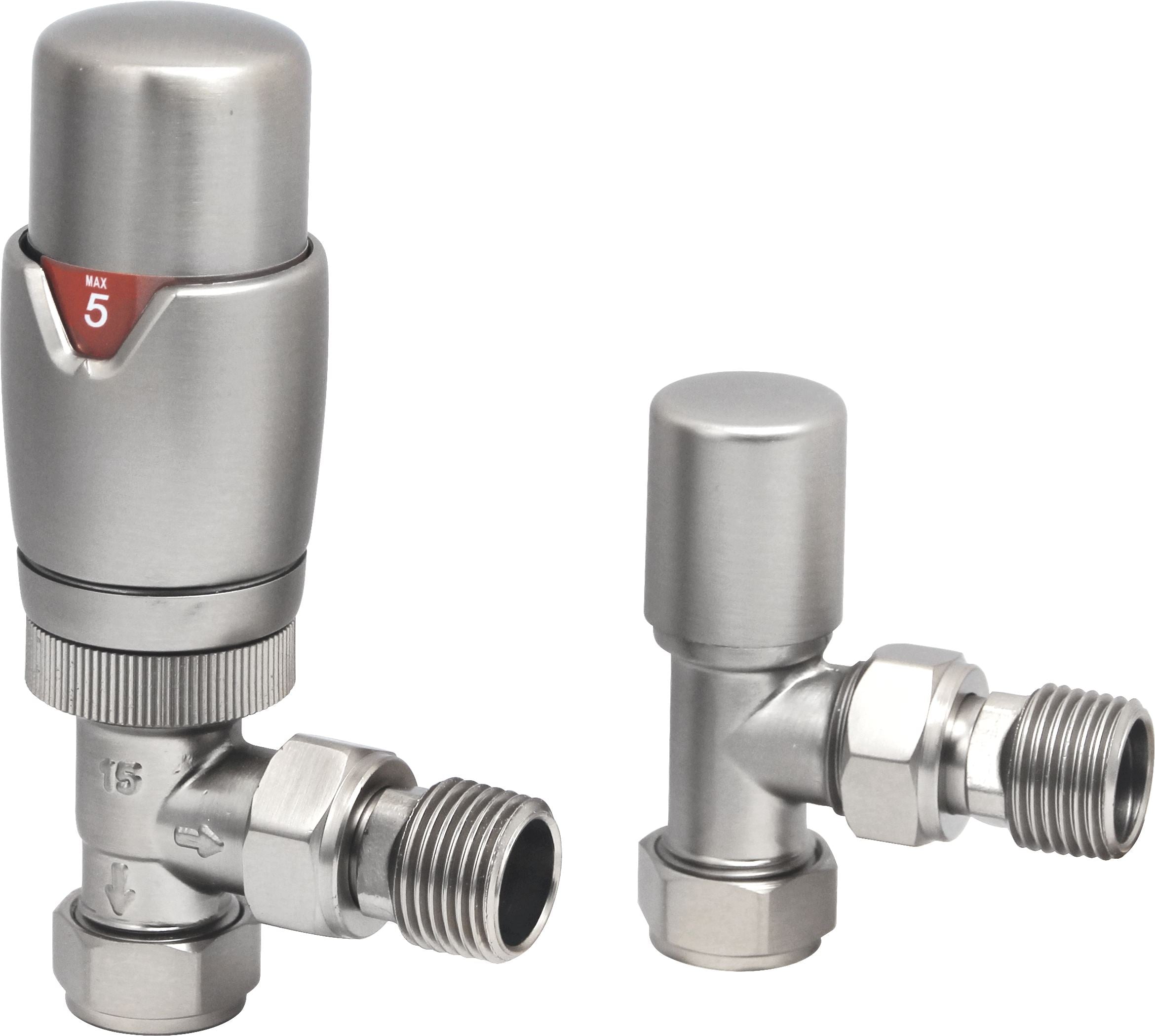 DQ Essential TRV Angled Radiator Valves | 7 colours