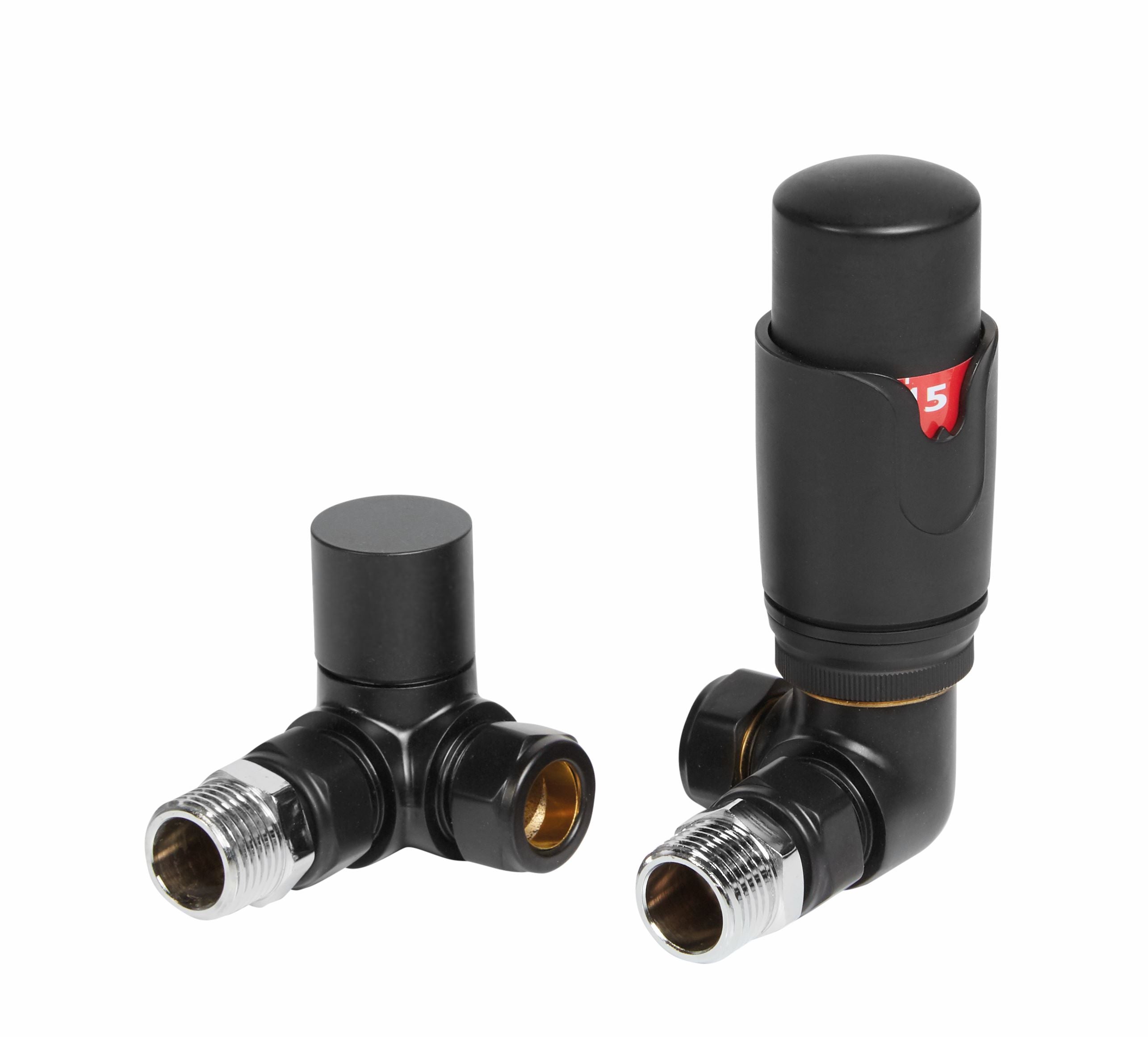 DQ Essential TRV Corner Radiator Valves | 7 colours