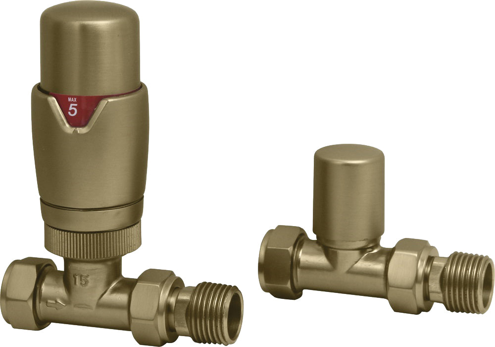 DQ Essential TRV Straight Radiator Valves | 7 colours
