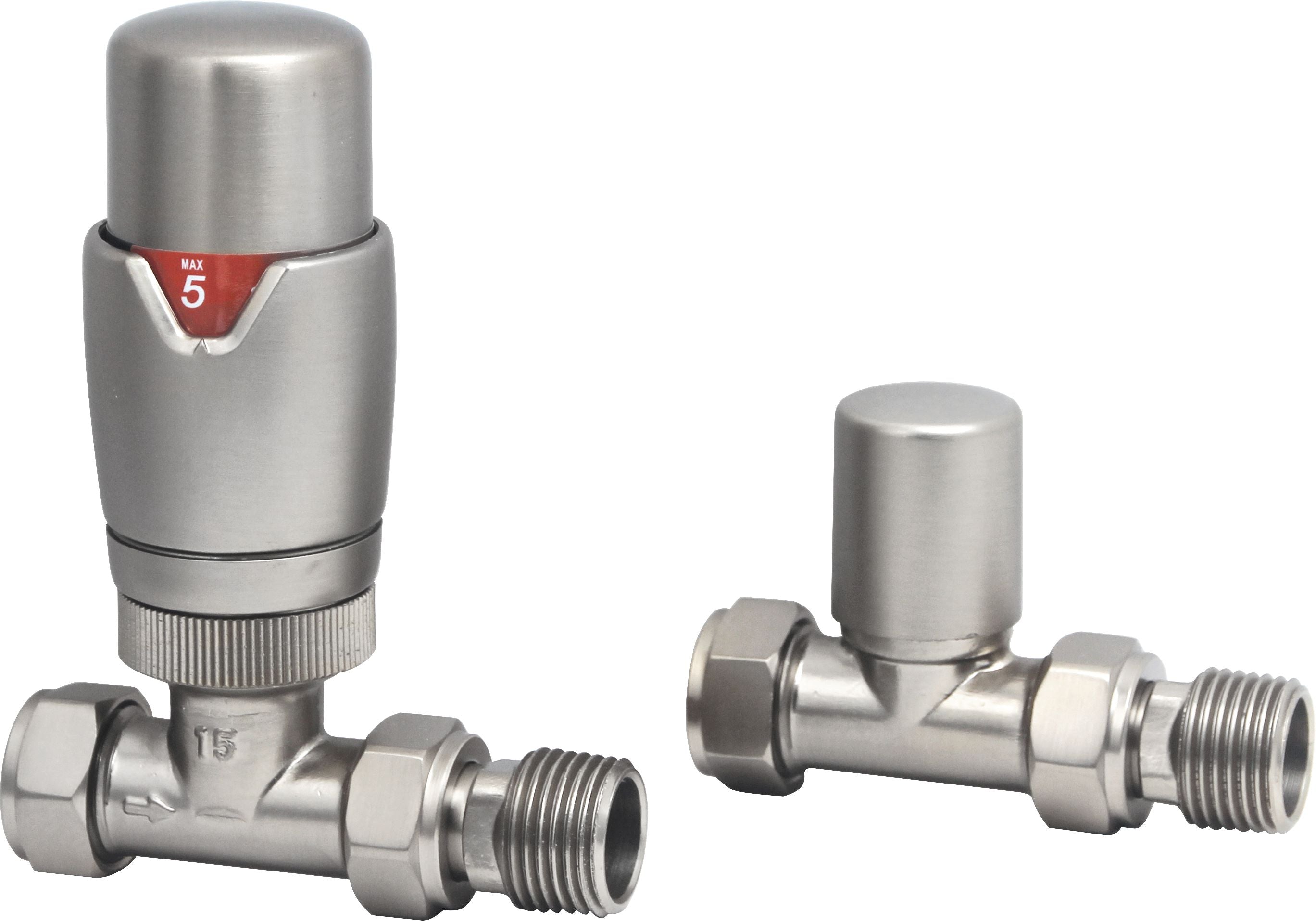 DQ Essential TRV Straight Radiator Valves | 7 colours