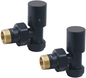 DQ Essential Manual Angled Radiator Valves | 6 colours