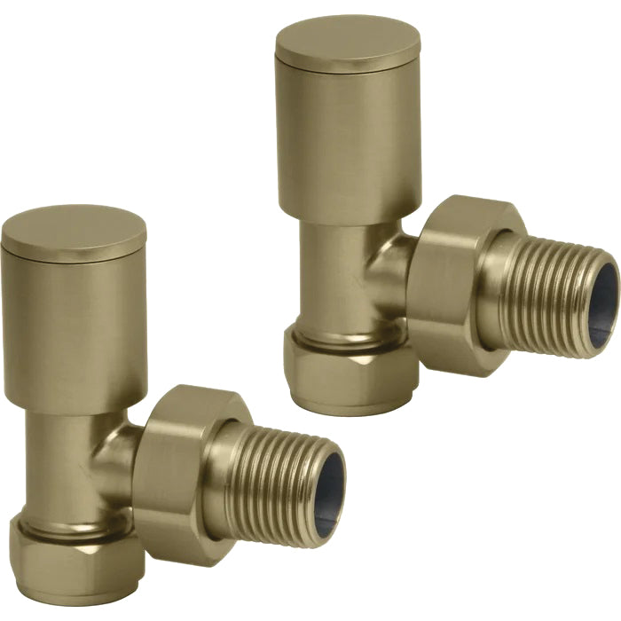 DQ Essential Manual Angled Radiator Valves | 6 colours