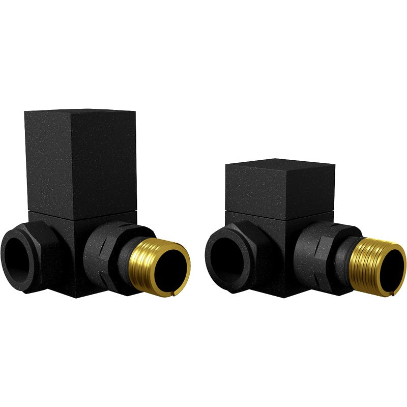DQ Essential Square Corner Radiator Valves | 3 colours