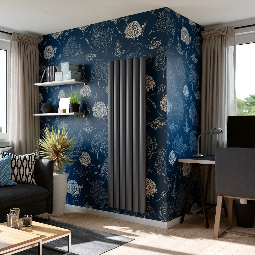 Eucotherm Saturn Vertical Designer Radiator | 2 colours, 3 sizes