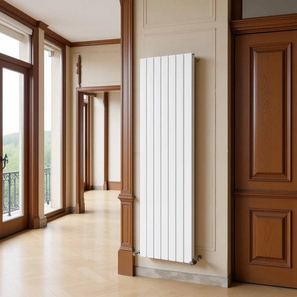 Eucotherm Mars Duo Vertical Flat Panel Designer Radiator in White | 1 colour, 10 sizes