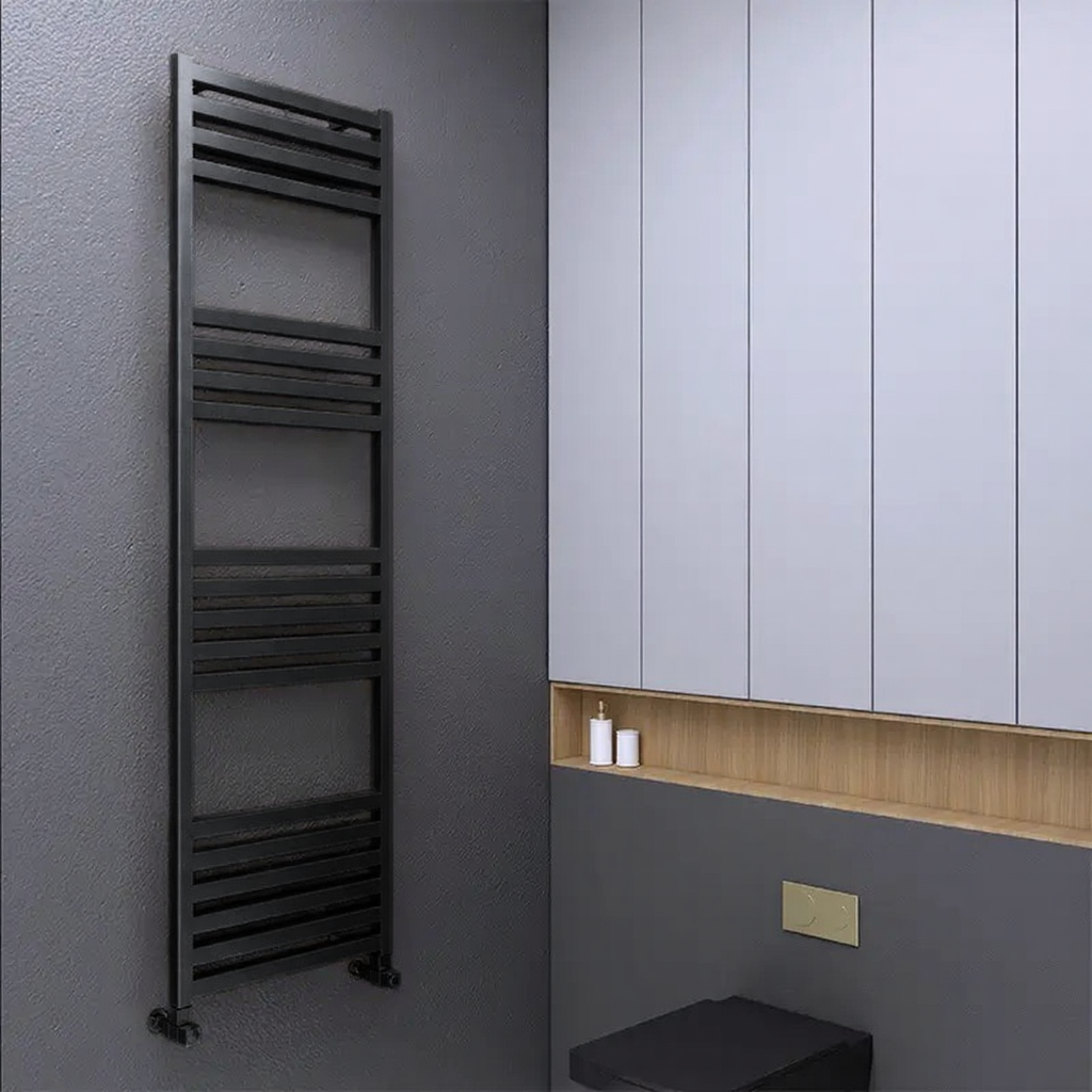 Carisa Fame Vertical Aluminium Bathroom Towel Radiator | 3 colours, 4 sizes