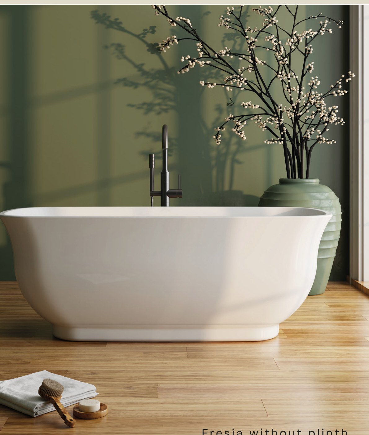 Vincent Alexander Fresia Double Ended Oval Freestanding Bathtub