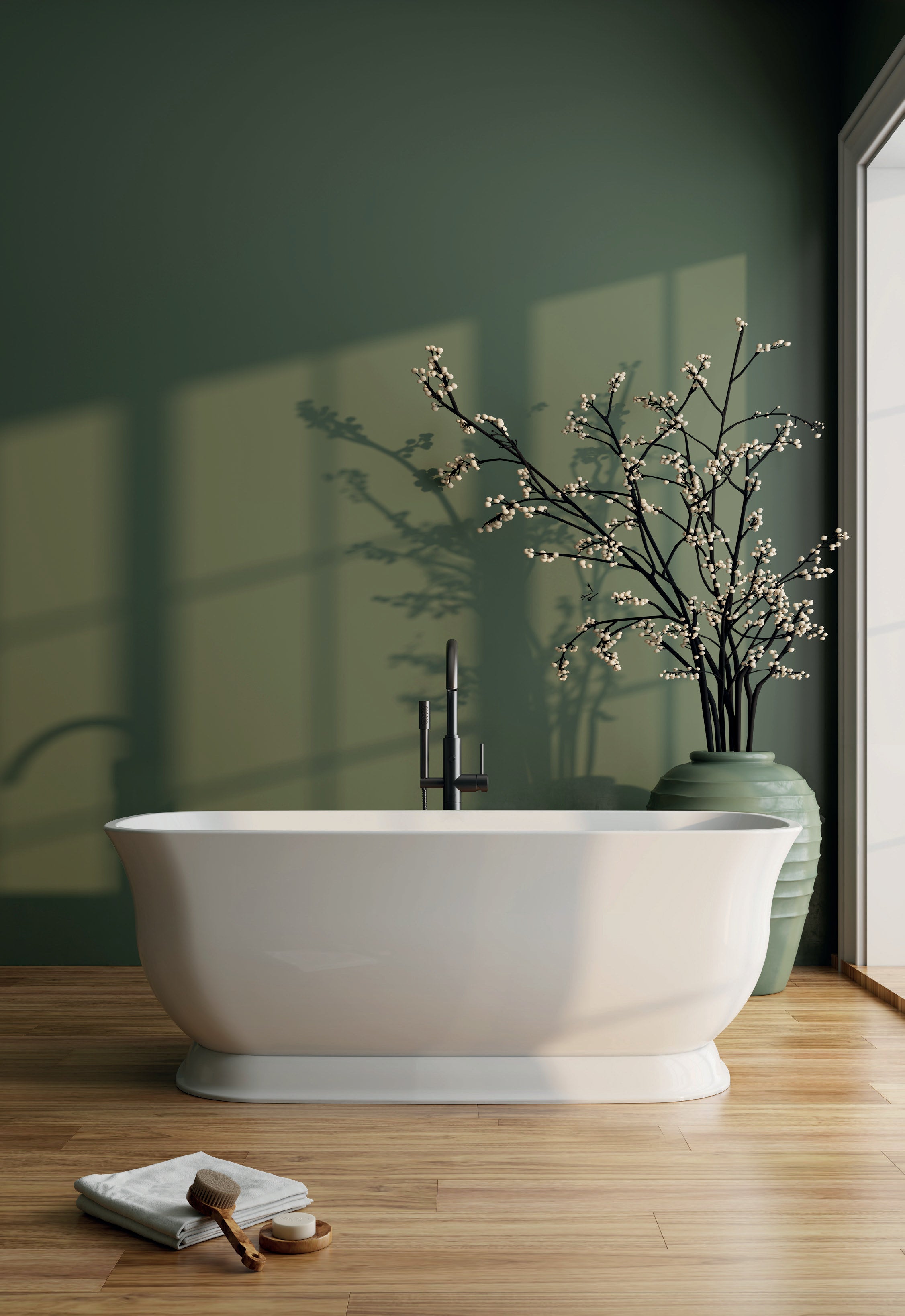 Vincent Alexander Fresia Double Ended Oval Freestanding Bathtub