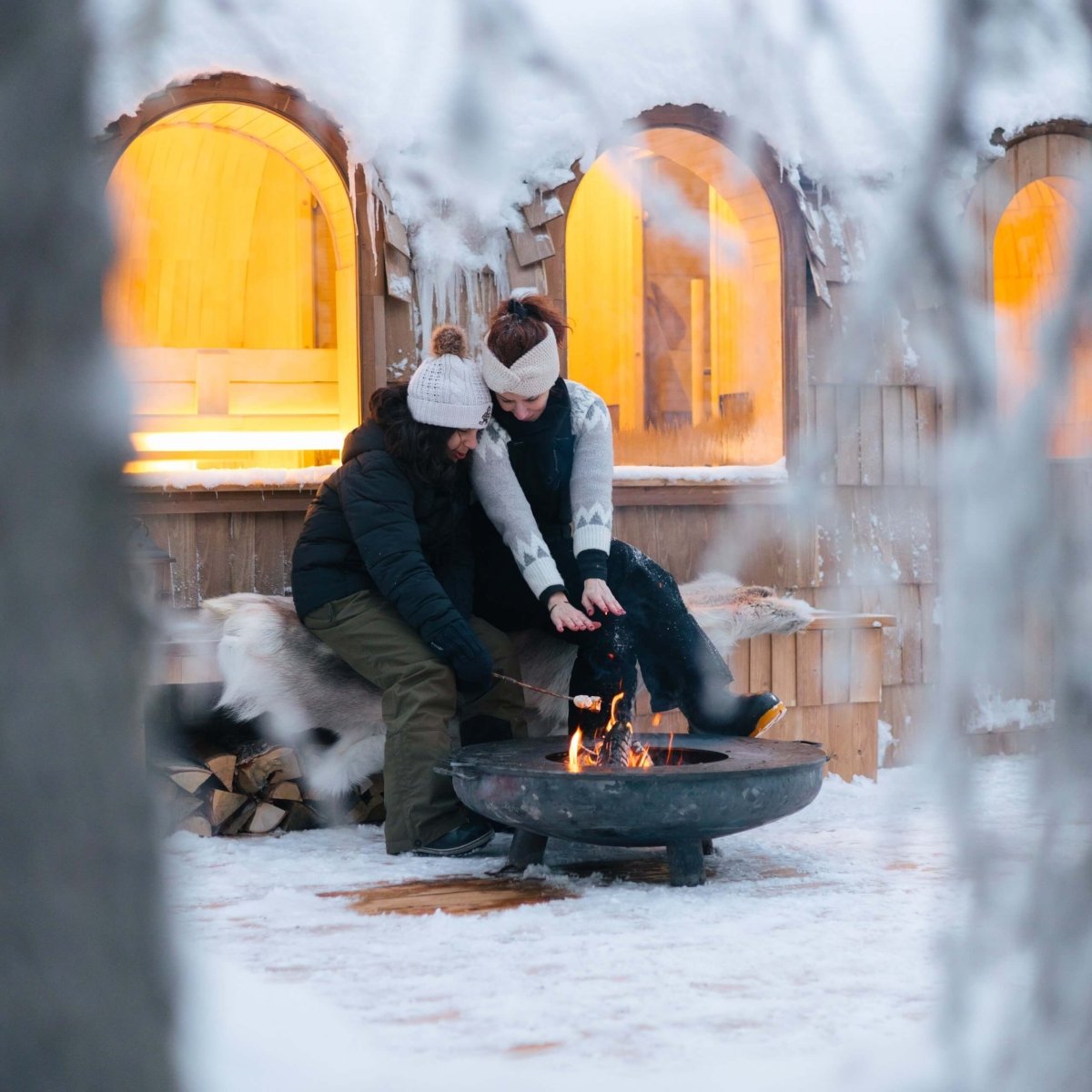 BonFeu BonBowl Corten Steel Fire Bowl Plus - Patio Heater - Ice Cold Spice | Ø60 Rusty Brown