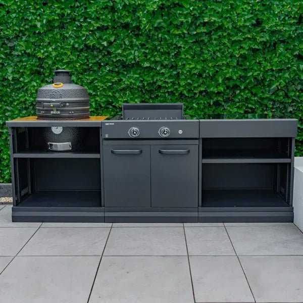 GRLLR Ember Classic 18 Inch Kamado - outdoor grill - Ice Cold Spice | Matt Black