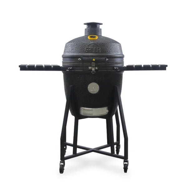 GRLLR Ember Classic 22" Kamado Grill with Trolley - outdoor grill - Ice Cold Spice | Matt Black