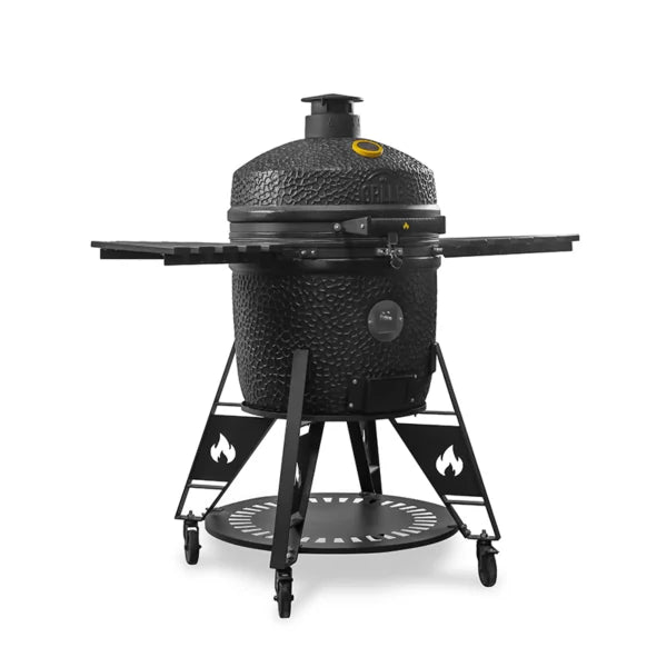 GRLLR Ember PRO 23" Pro Kamado Grill with Trolley - outdoor grill - Ice Cold Spice | Matt Black