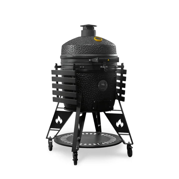GRLLR Ember PRO 23" Pro Kamado Grill with Trolley - outdoor grill - Ice Cold Spice | Matt Black