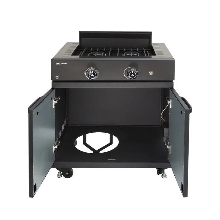 GRLLR Outdoor Kitchen with Stove, Fridge and Sink - outdoor grill - Ice Cold Spice | Black