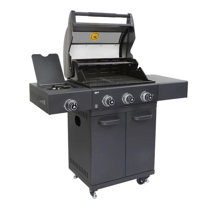 GRLLR Outdoor Kitchen - G3S 3 Burner BBQ, Fridge and Sink - outdoor grill - Ice Cold Spice | Black