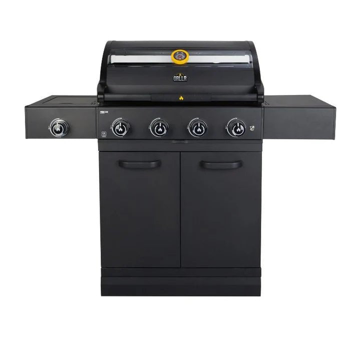 GRLLR Outdoor Kitchen - G4S 4 Burner BBQ, Fridge and Storage Unit - outdoor grill - Ice Cold Spice | Black